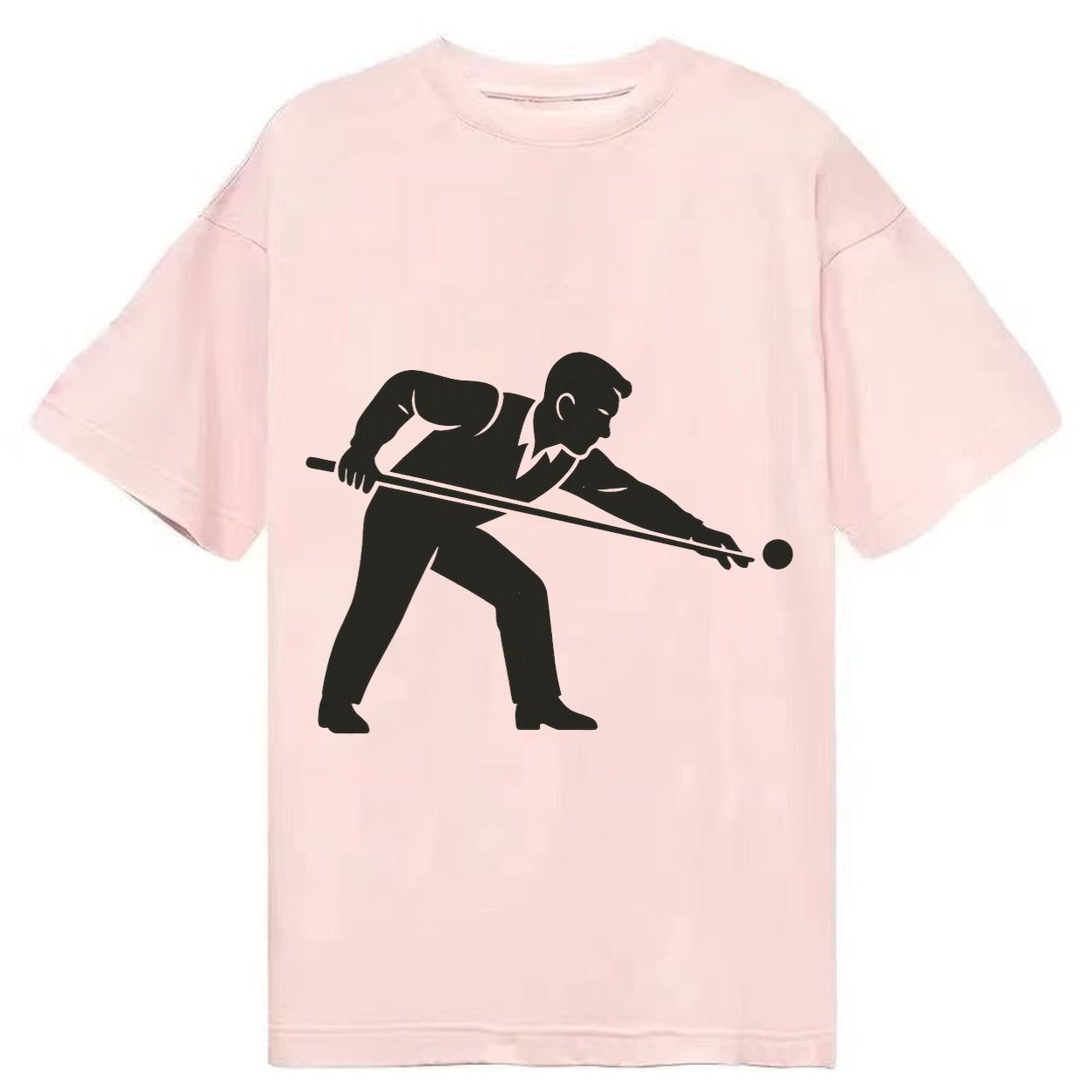 Pool player lining up shot - Classic T-shirt – Pink