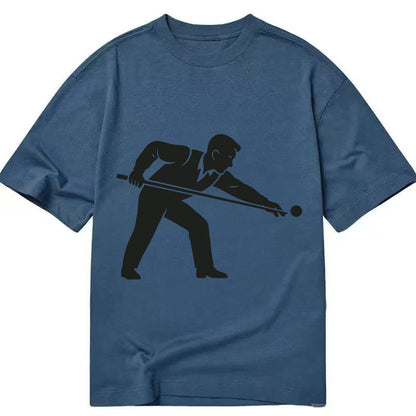 Pool player lining up shot - Classic T-shirt – Twilight