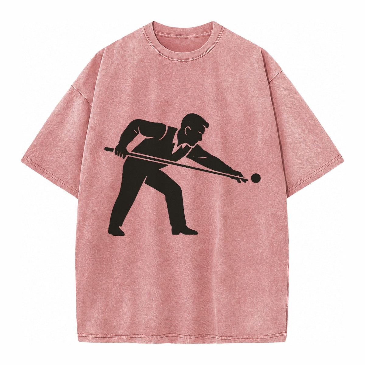 Pool player lining up shot - Vintage T-shirt – Dusty Rose(Rose)