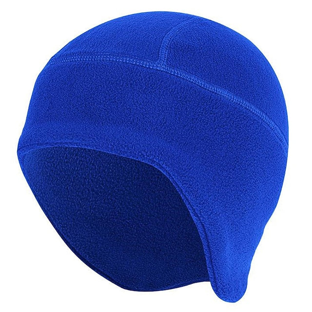 Ear Flap Hat Beanie Hat Knit Beanie Sapphire Wine Red Solid Color Thermal Warm Fleece Lining Windproof Comfortable