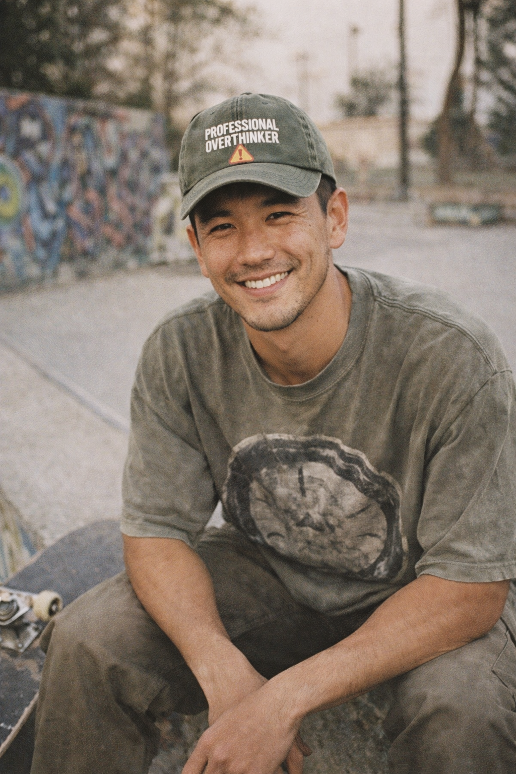 Model wearing Professional Overthinker Classic Cap