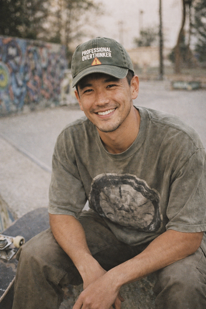 Model wearing Professional Overthinker Classic Cap