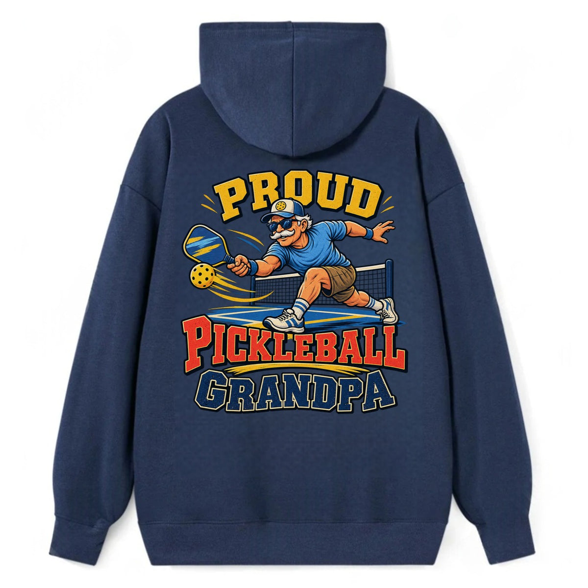 Proud Pickleball Grandpa Pickleball Life Classic Pullover Hoodie – Navy