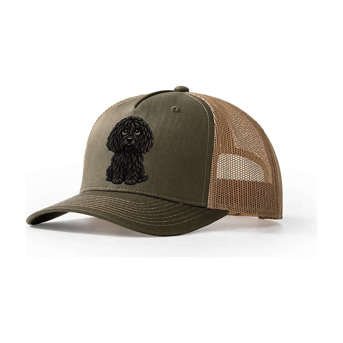 Puli Sitting Sweetheart Trucker Hat – Olive Khaki