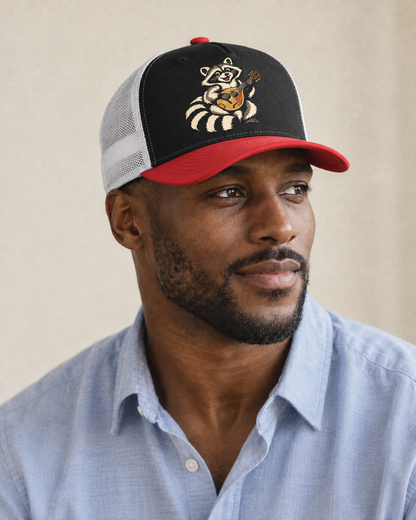 Model wearing the cap