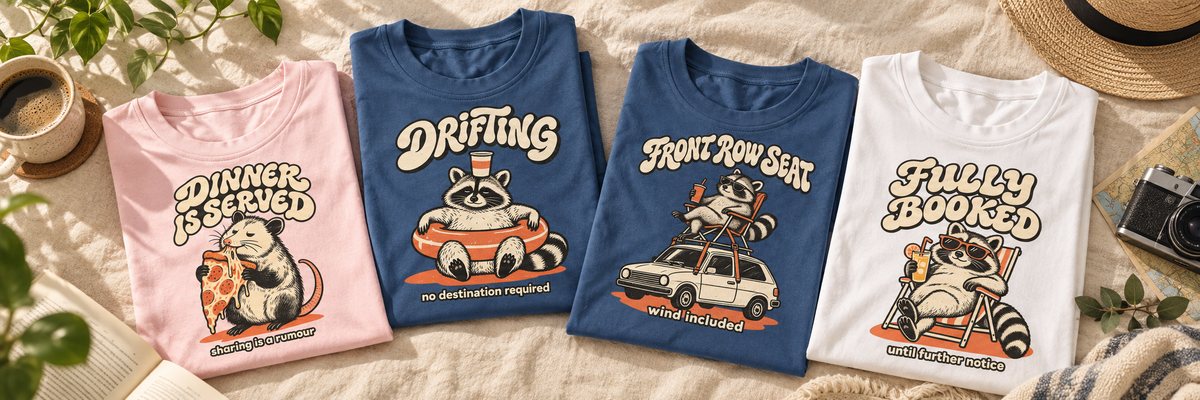 raccoons-off-duty collection banner