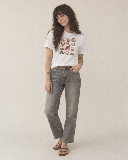 Ramen Shop Cat Club Classic T-shirt – studio model photo