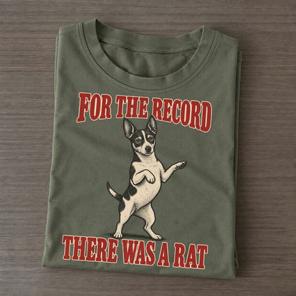 Rat Terrier Dog Declarations Classic T-shirt – Army Green