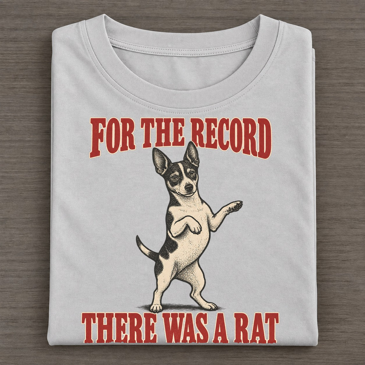 Rat Terrier Dog Declarations Classic T-shirt – Grey