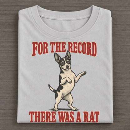 Rat Terrier Dog Declarations Classic T-shirt – Grey