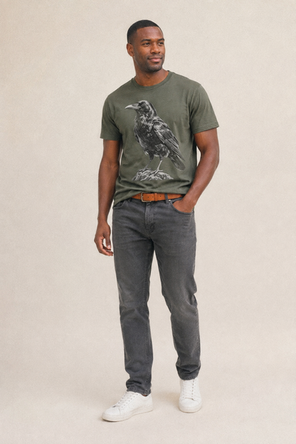 Raven - Classic T-shirt – studio model photo