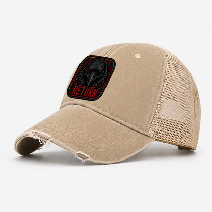 Raven Return Badge Washed Trucker Hat – Khaki