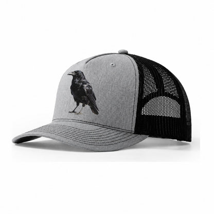 Raven Trucker Hat – Sport Grey Black
