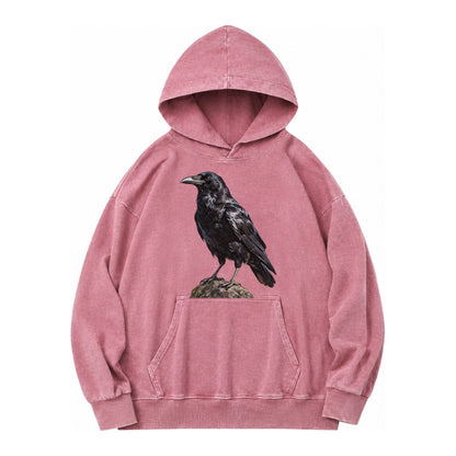 Raven Vintage Washed Hoodie – dusty-rose