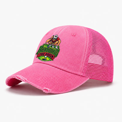 Reading The Green Golf Life Washed Trucker Hat – Rose