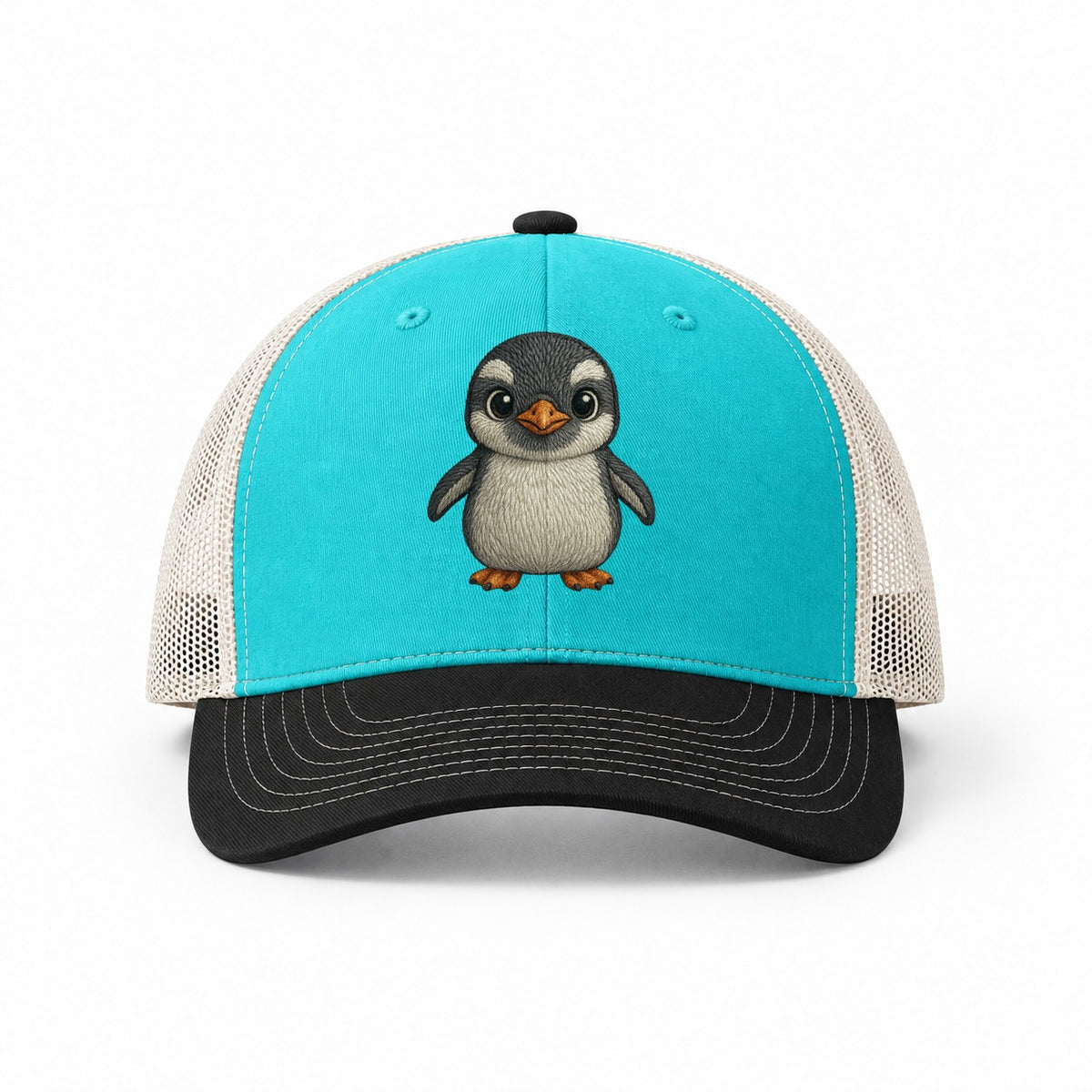 Aqua-Black-White — front view