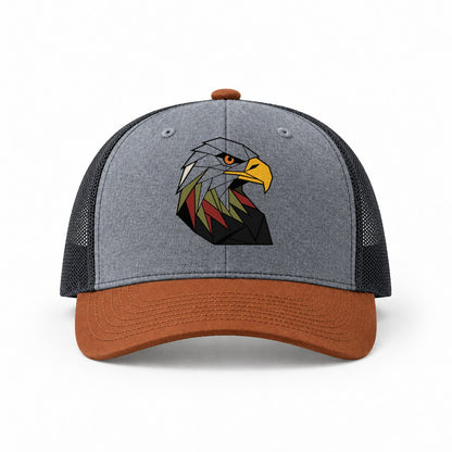 Heather Grey-Rust-Charcoal — front view