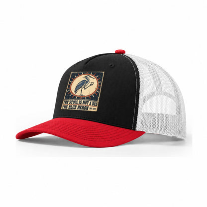 Blue Heron Bar Izakaya Rules Trucker Hat – Black Red White