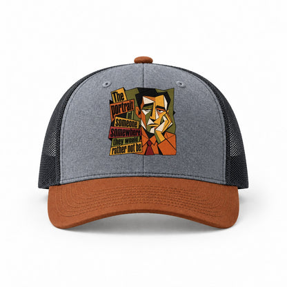 Heather Grey-Rust-Charcoal — front view