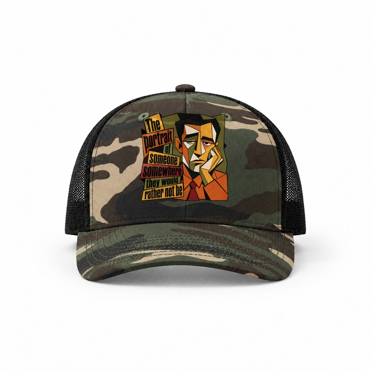 Woodland Camo-Black — front view