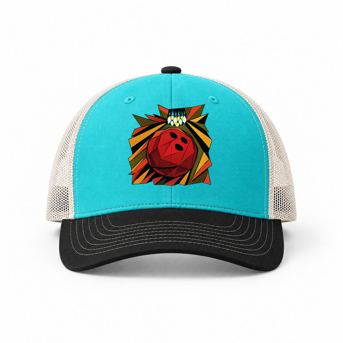 Aqua-Black-White — front view