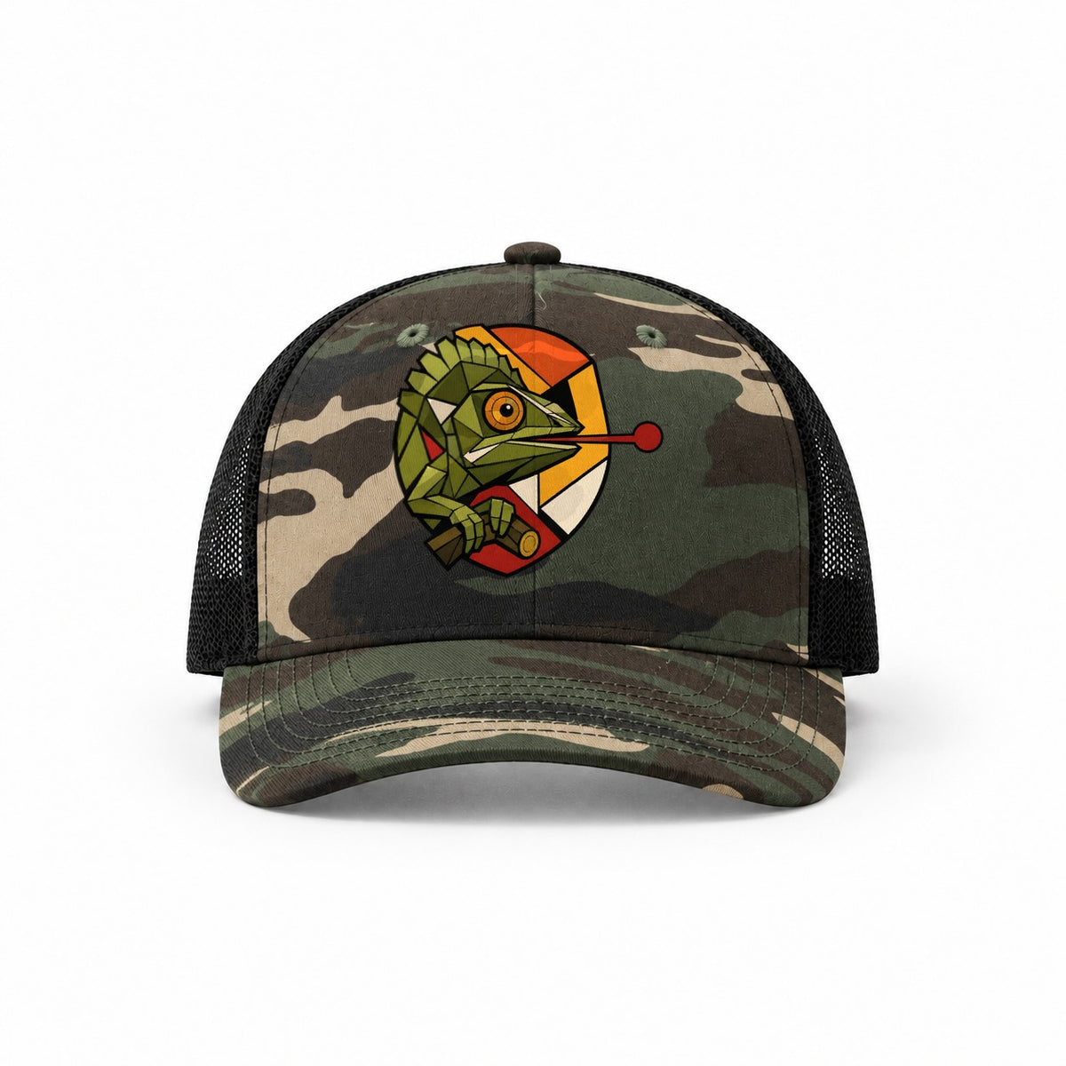 Woodland Camo-Black — front view
