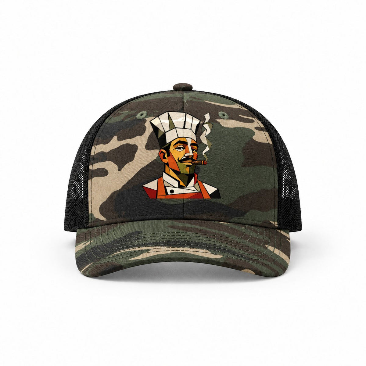 Woodland Camo-Black — front view