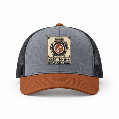 Heather Grey-Rust-Charcoal — front view