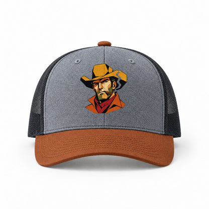 Heather Grey-Rust-Charcoal — front view