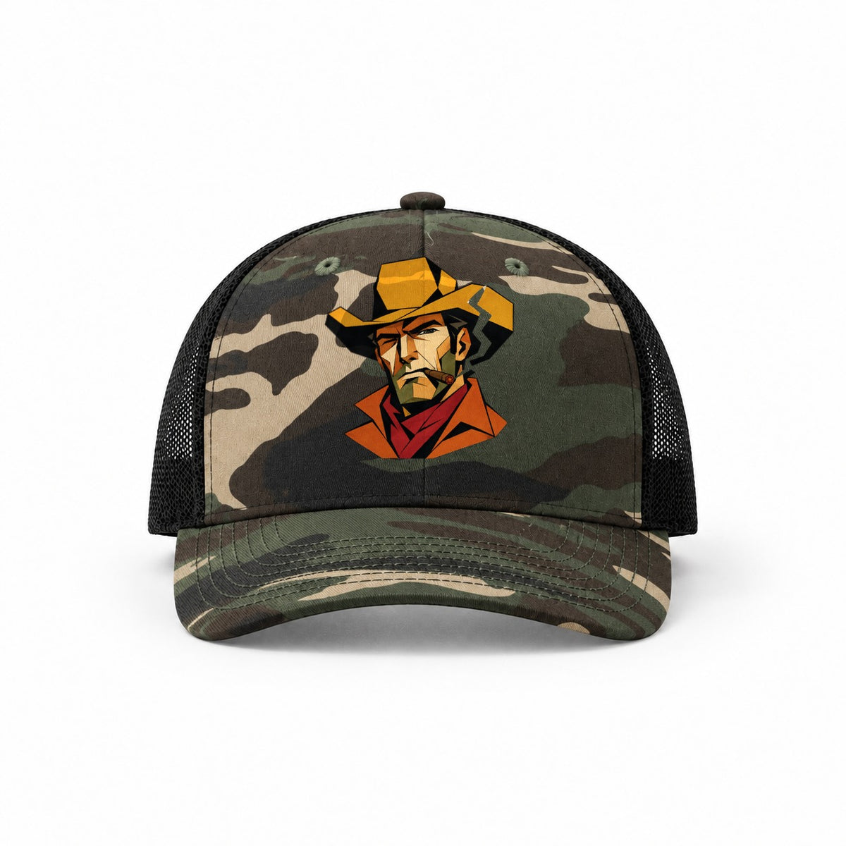 Woodland Camo-Black — front view