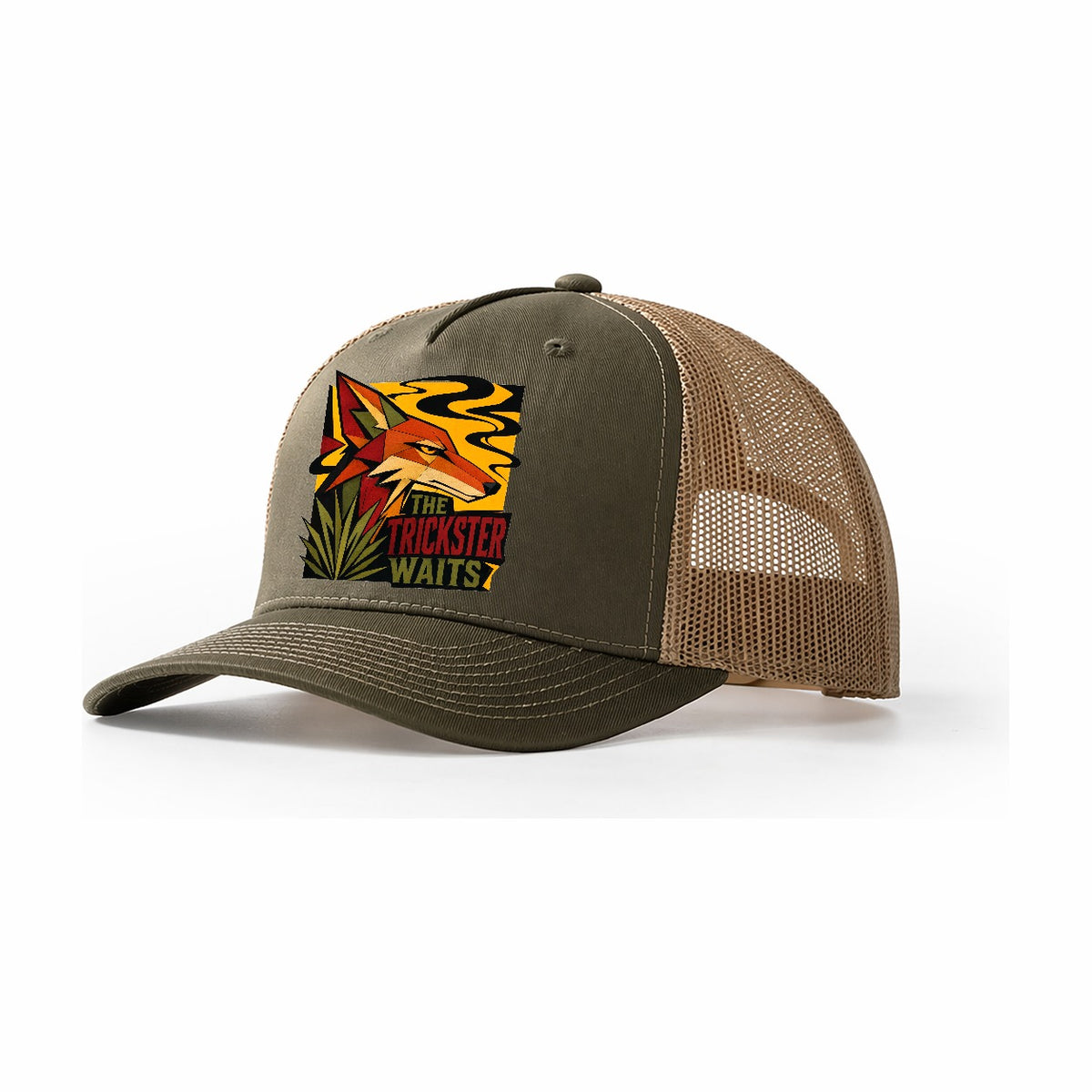 Coyote Desert Profile Trucker Hat – Olive Khaki