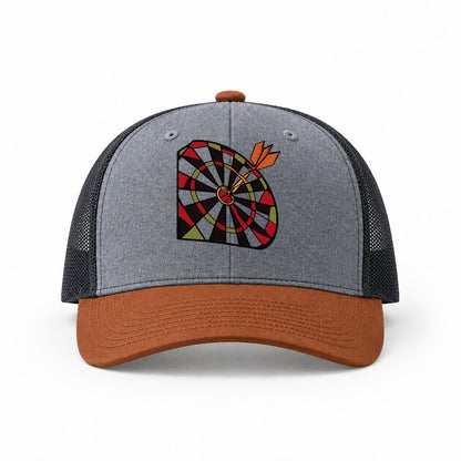 Heather Grey-Rust-Charcoal — front view