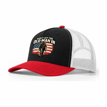 Dont Let The Old Man In Trucker Hat – Black Red White