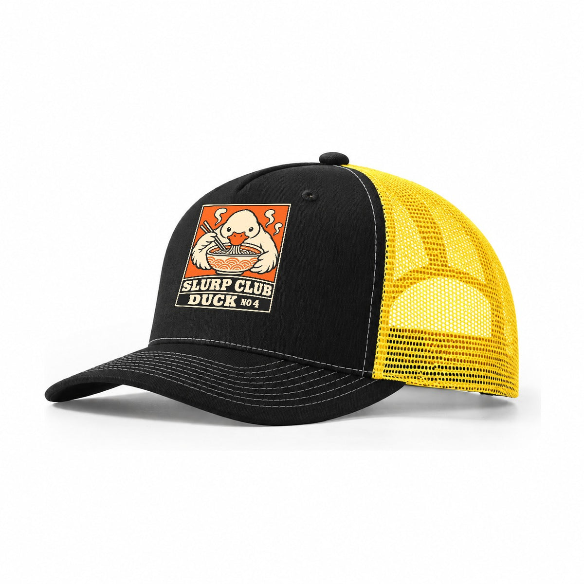 Duck Shio Slurp Club Trucker Hat – Black Yellow