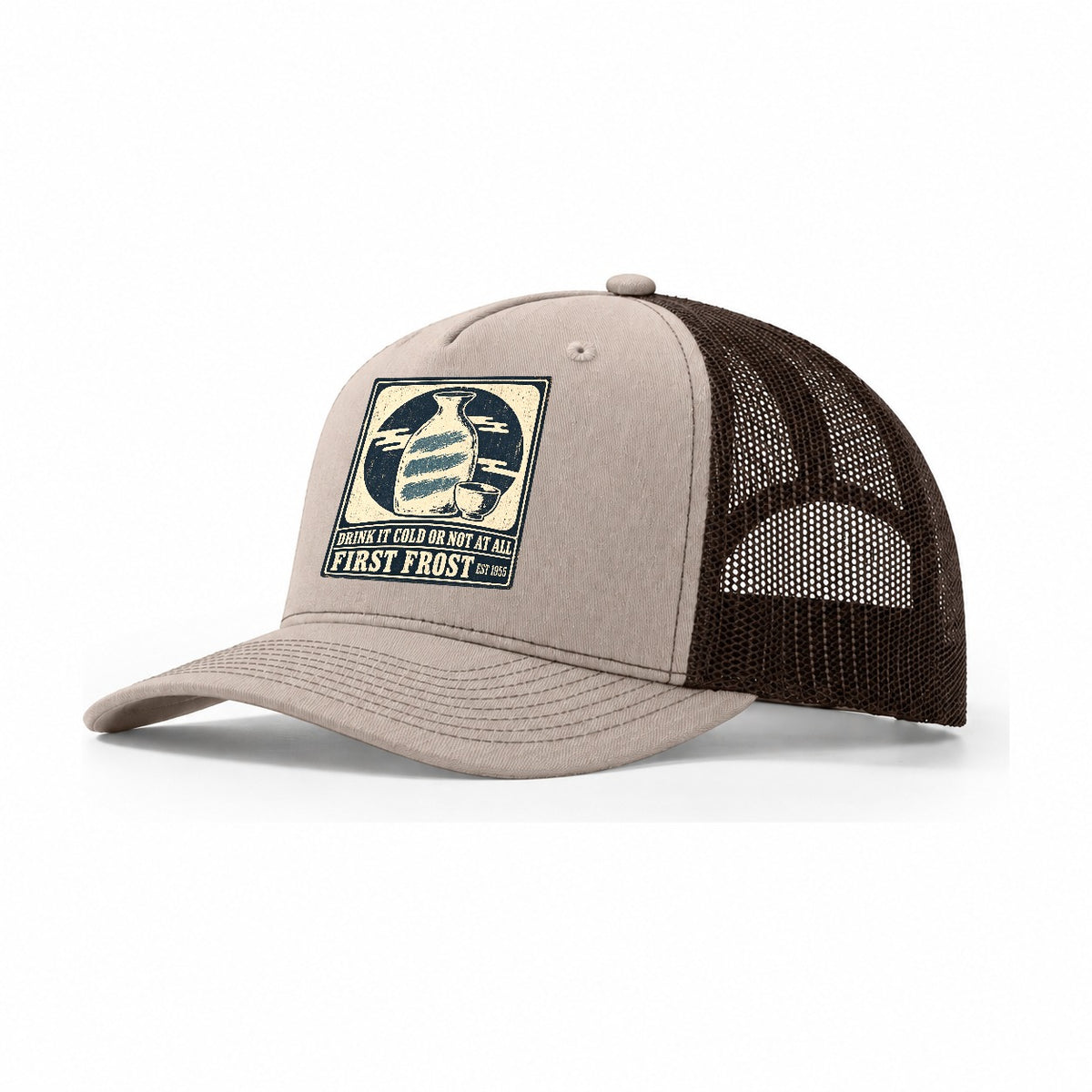 First Frost Izakaya Rules Trucker Hat – Khaki Brown