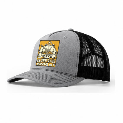 Frog Curry Slurp Club Trucker Hat – Sport Grey Black