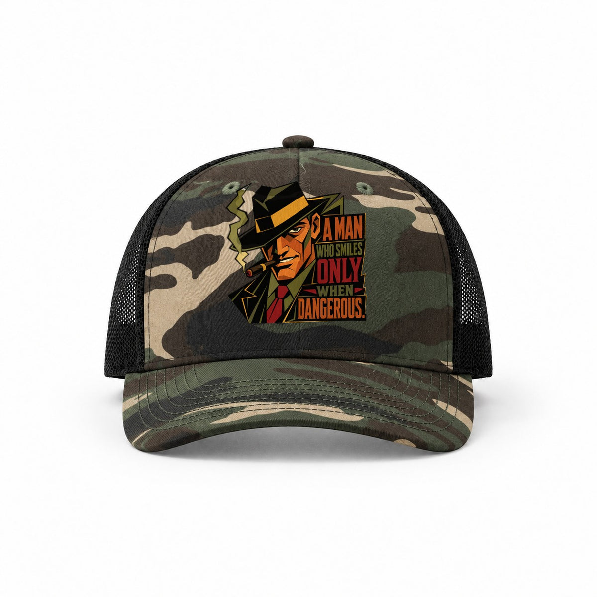 Woodland Camo-Black — front view