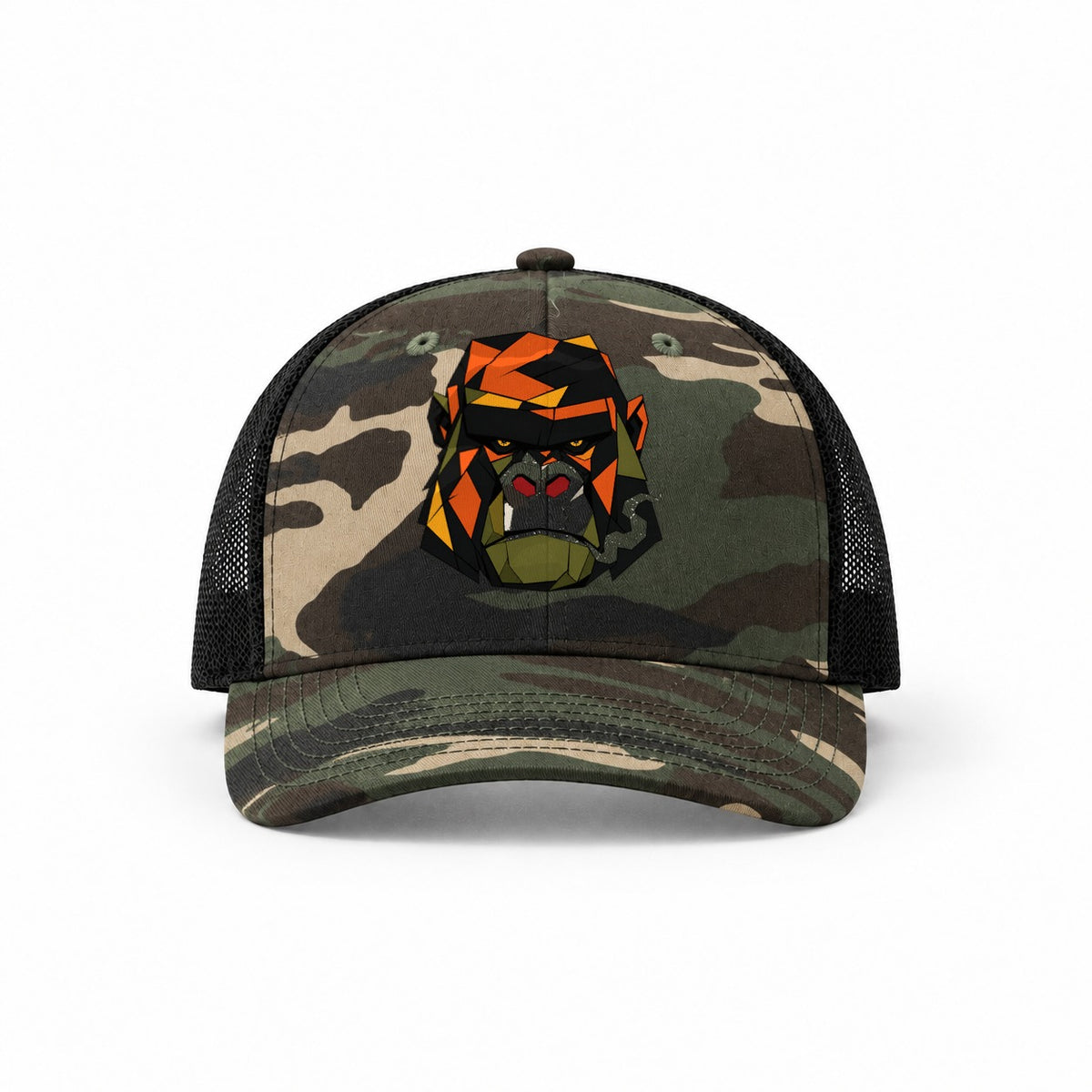 Woodland Camo-Black — front view