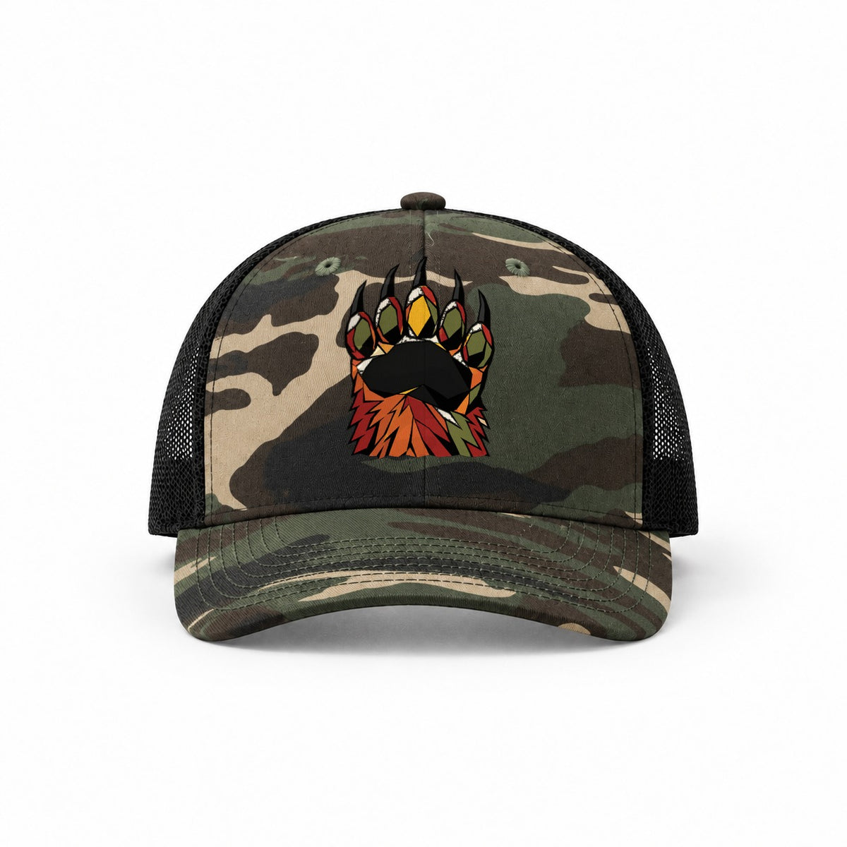 Woodland Camo-Black — front view