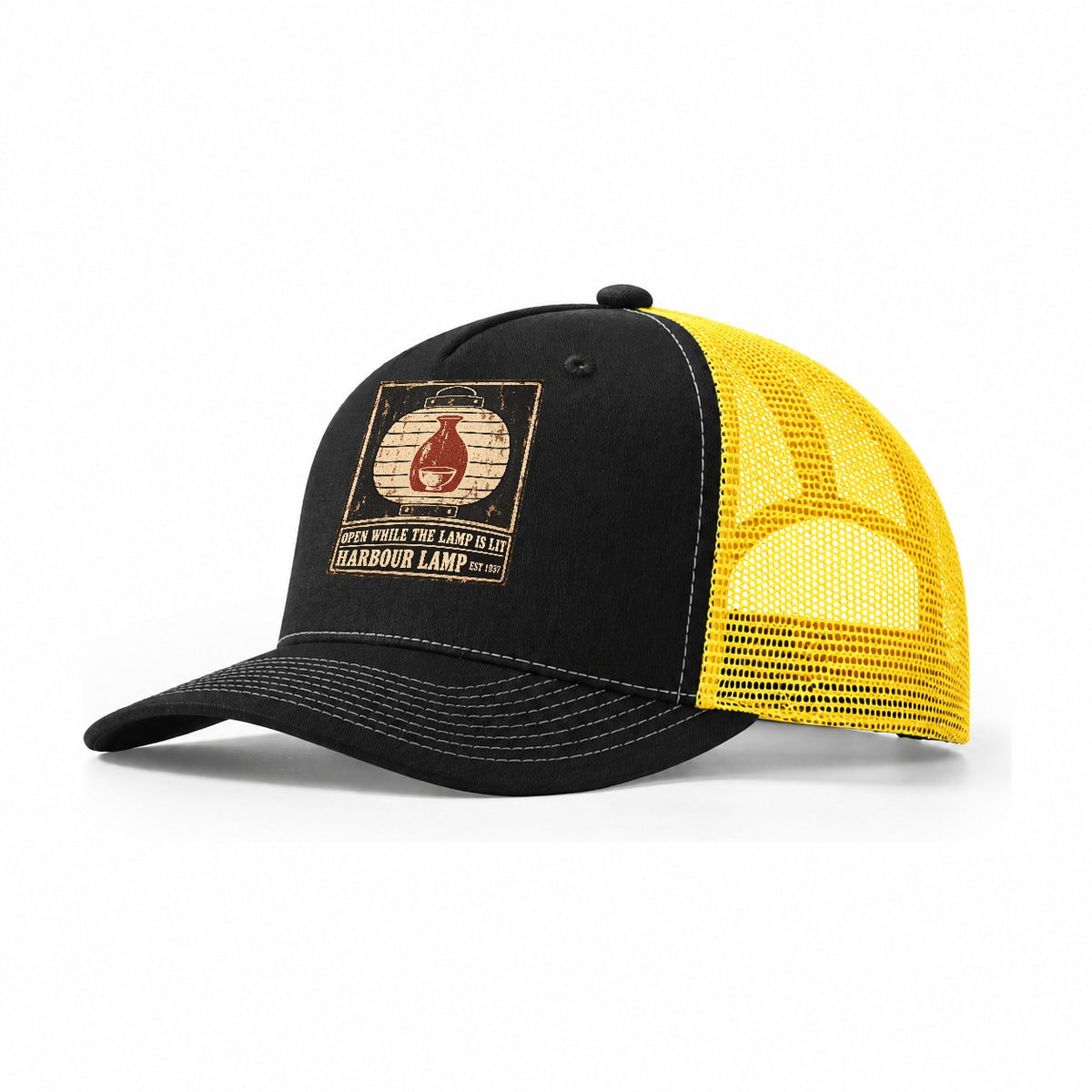 Harbour Lamp Izakaya Rules Trucker Hat – Black Yellow