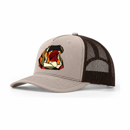 Hippo Yawning Trucker Hat – Khaki Brown