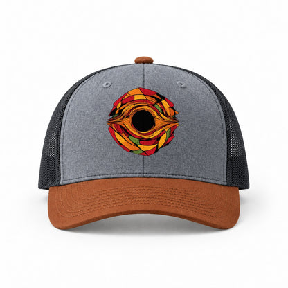 Heather Grey-Rust-Charcoal — front view