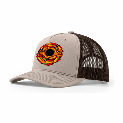 Hole Eye Trucker Hat – Khaki Brown