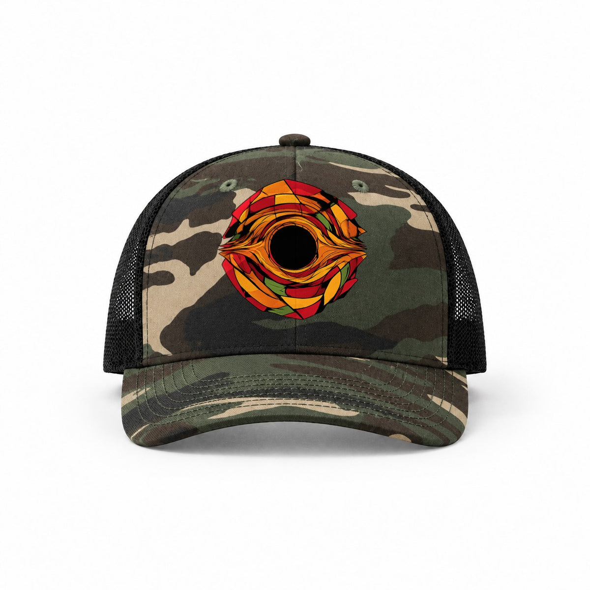 Woodland Camo-Black — front view