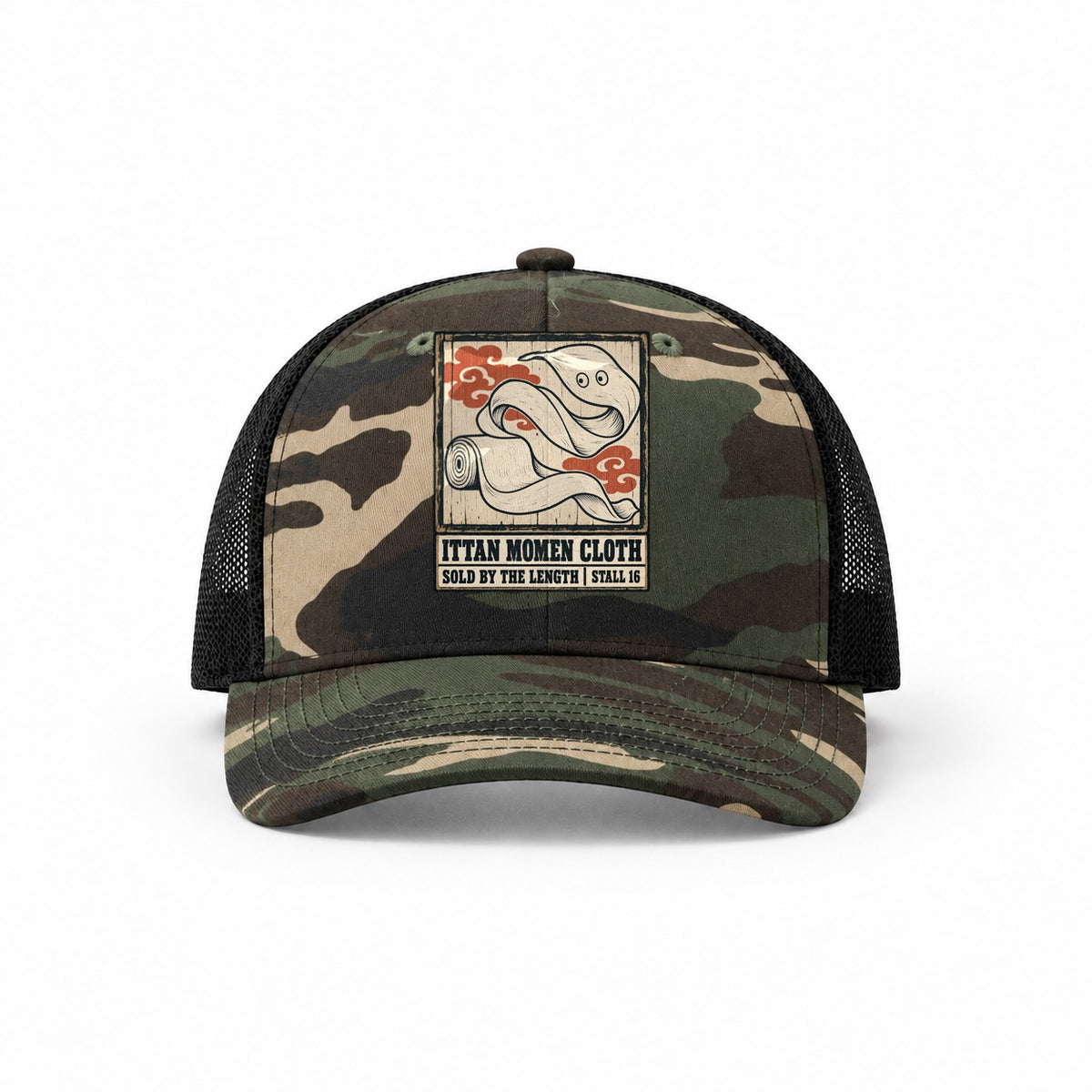 Woodland Camo-Black — front view
