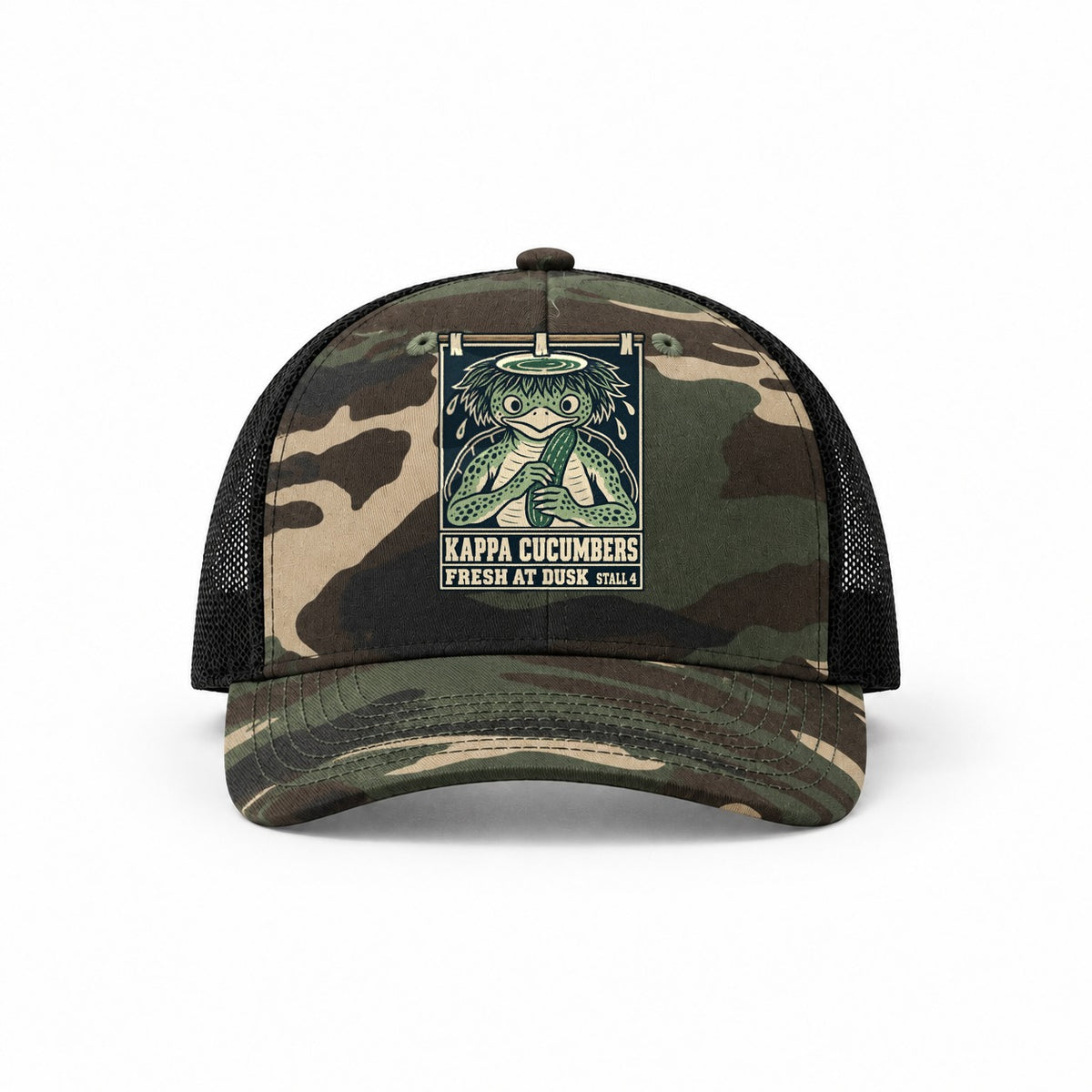 Woodland Camo-Black — front view