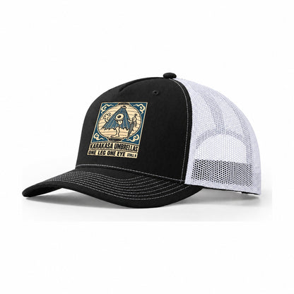 Karakasa Umbrellas Yokai Night Market Trucker Hat – Black White