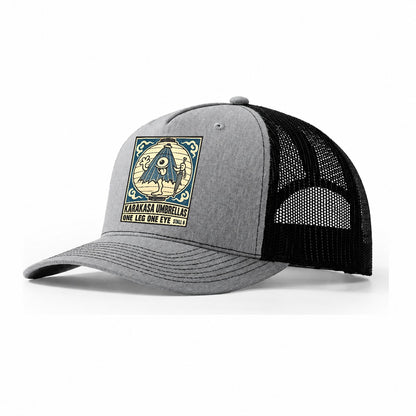 Karakasa Umbrellas Yokai Night Market Trucker Hat – Sport Grey Black