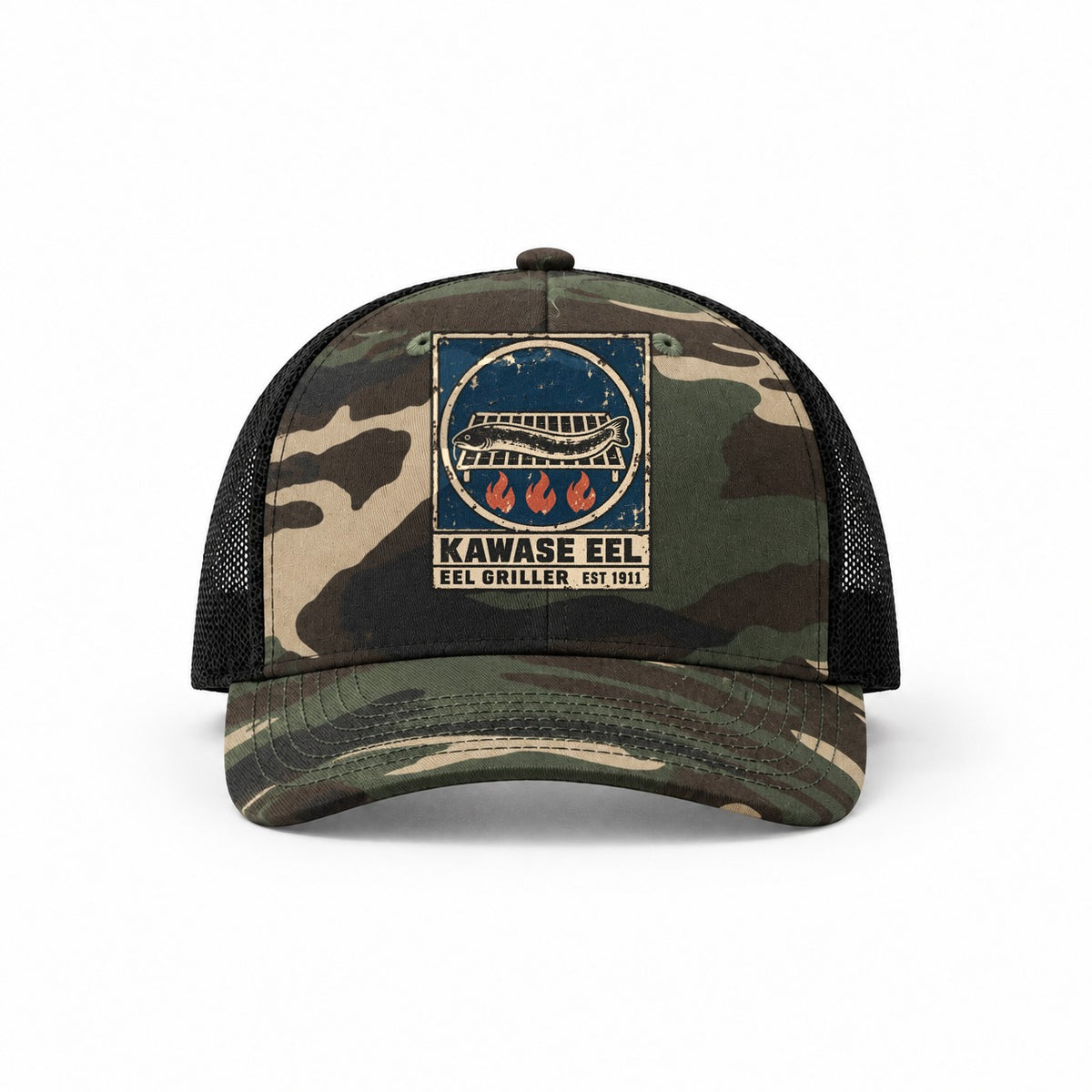 Woodland Camo-Black — front view