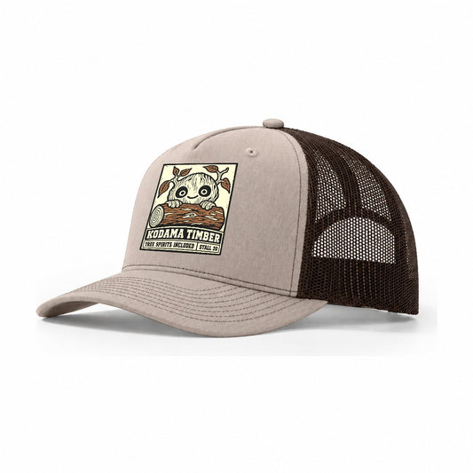 Kodama Timber Yokai Night Market Trucker Hat – Khaki Brown